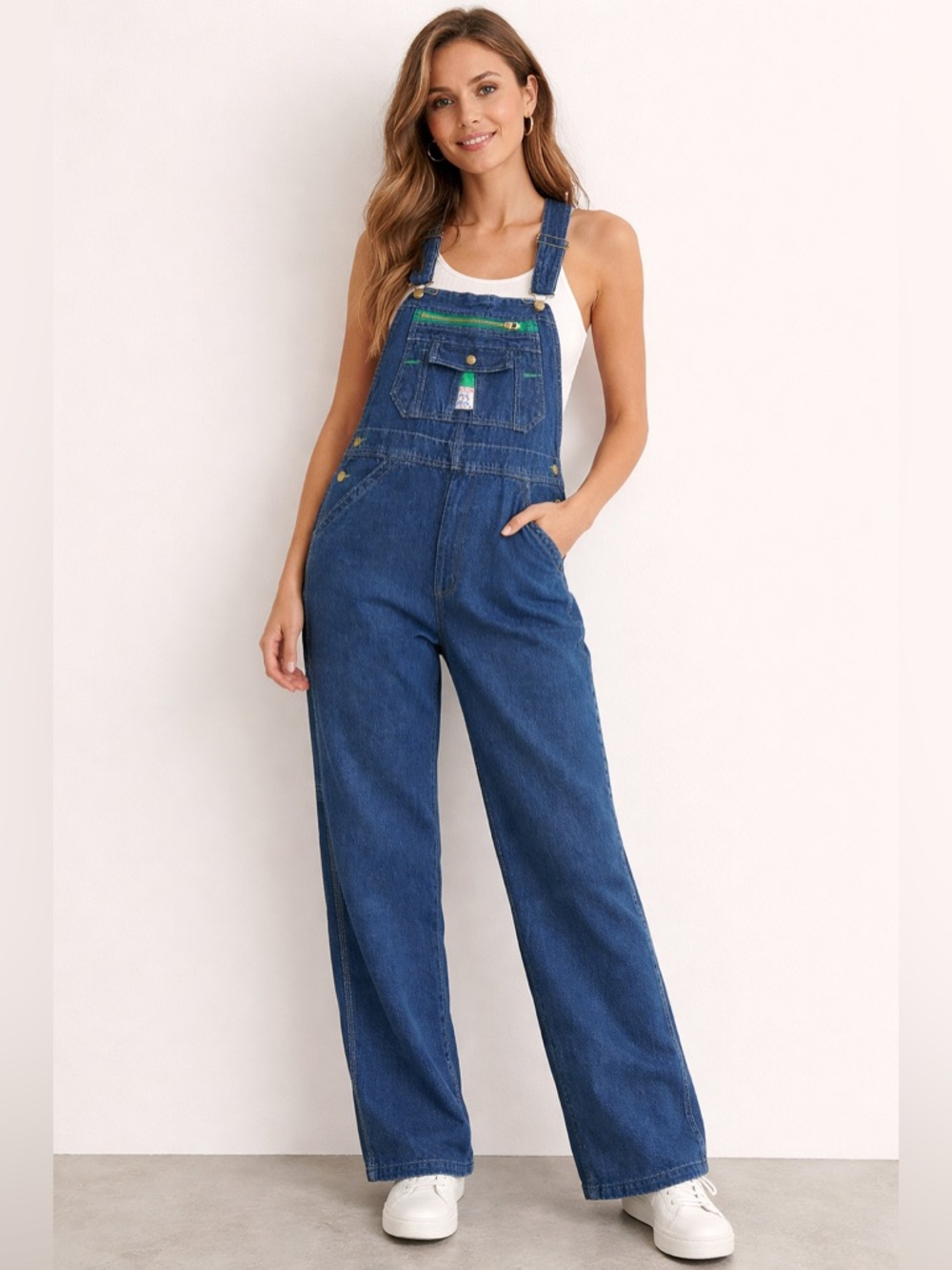 Liberty Vintage Classic Blue Denim Overalls - Women Jeans